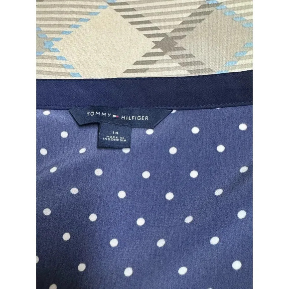 Tommy Hilfiger Polka Dot Fit and Flare Dress Size 14 Adjustable Straps America - Picture 3 of 4